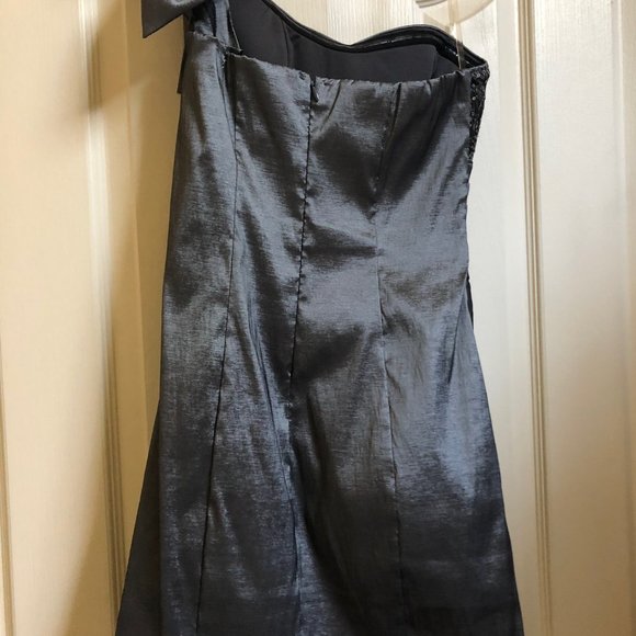 One shoulder silver and sequin dress - Picture 7 of 14